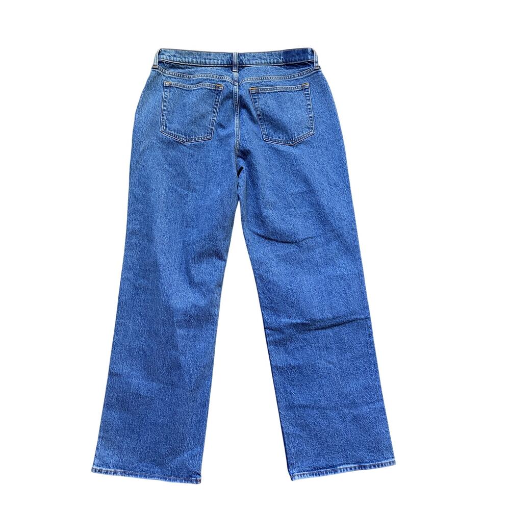 NWT Abercrombie & Fitch Baggy Low Rise Jeans Medium Wash Wide Leg Size 31 - Picture 6 of 7